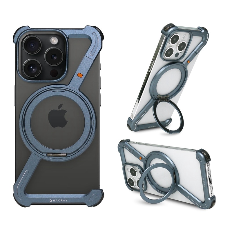 【訳あり アウトレット】[iPhone 15 Pro / 15 Pro Max] 360 RingStand（リングスタンド）ケース ブルー