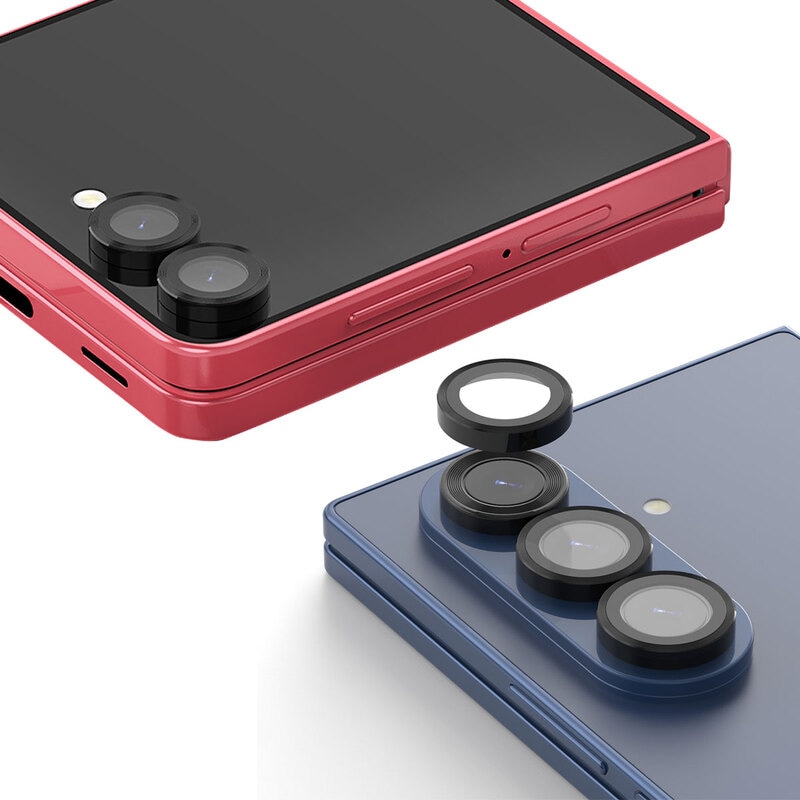 [Galaxy Z Fold7 / Flip7 / Fold6 / Flip6 レンズ保護フィルム] CORE MR カメラ専用 強化 ガラスフィルム メタルリング