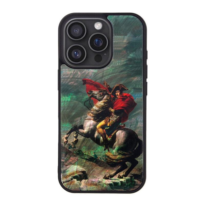 [iPhone 16 / 16 Pro 用] 天然貝ケース ナポレオン サンベルナール峠 