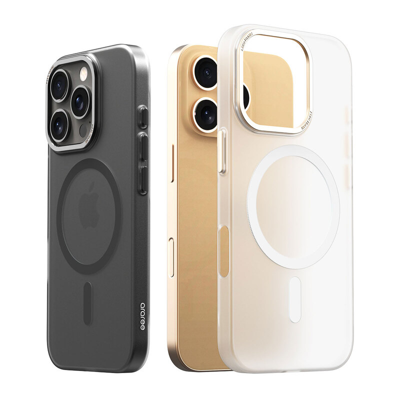 [iPhone 16 / 16 Pro / 16 Plus / 16 Pro Max 用] AERO FRAME MagSafe対応 マットクリアケース