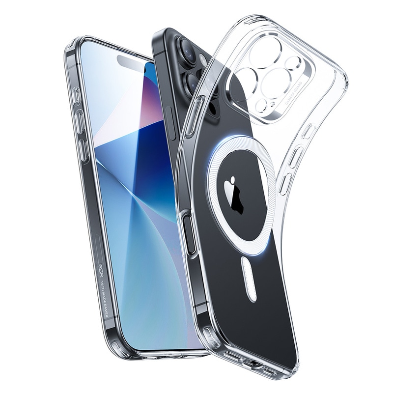 [iPhone 16 / 16 Pro / 16 Pro Max 用] Zero MagSafe対応 ソフトケース 透明背面カバー 米軍MIL規格の耐衝撃性 