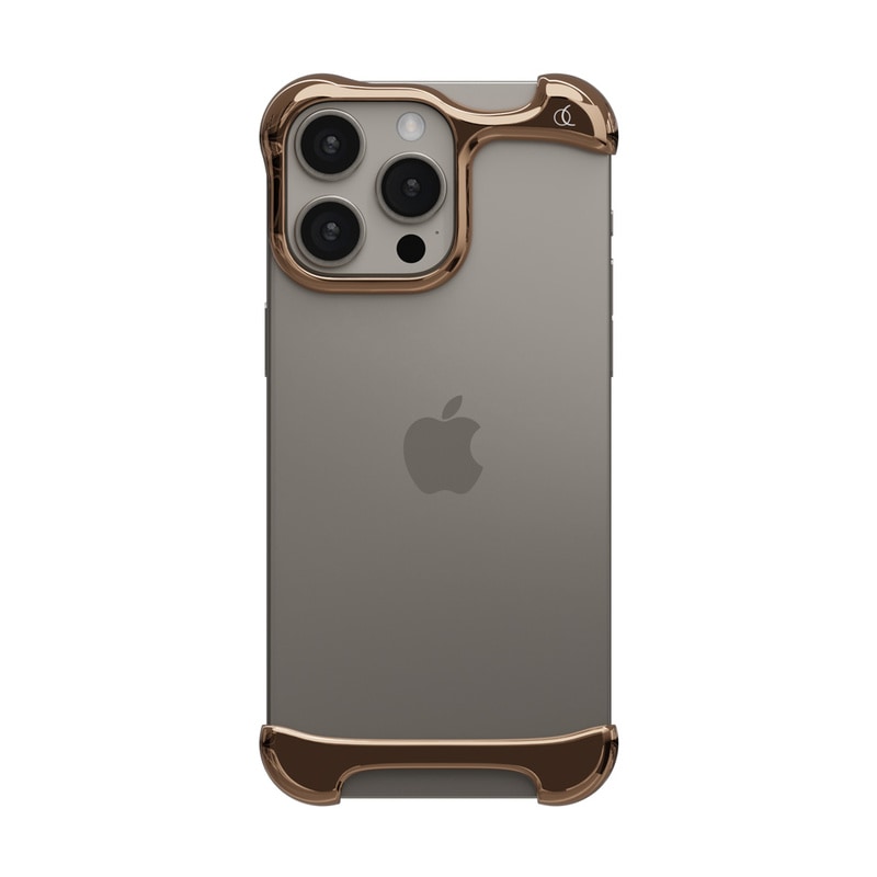 [ iPhone 16 Pro / 16 Pro Max 用] アルミ・ ローズブロンズ バンパー ケース | アークパルス
