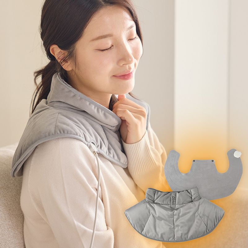 【特許技術】銀ナノインクで温める 遠赤外線ネック＆ショルダーヒーティングパッド 薄型で首 肩にフィット USB ヒーター