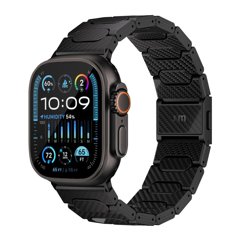 アップルウォッチ バンド JM Watch Band 1K カーボンファイバー for Apple Watch 49mm, 46/45/44/42mm