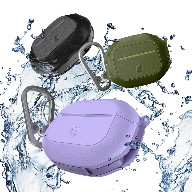 AirPods Pro 3 / AirPods 4 Element 防水ケース 米軍MIL規格 IP68 （カラビナ付き）|KeyBudz|ブランド