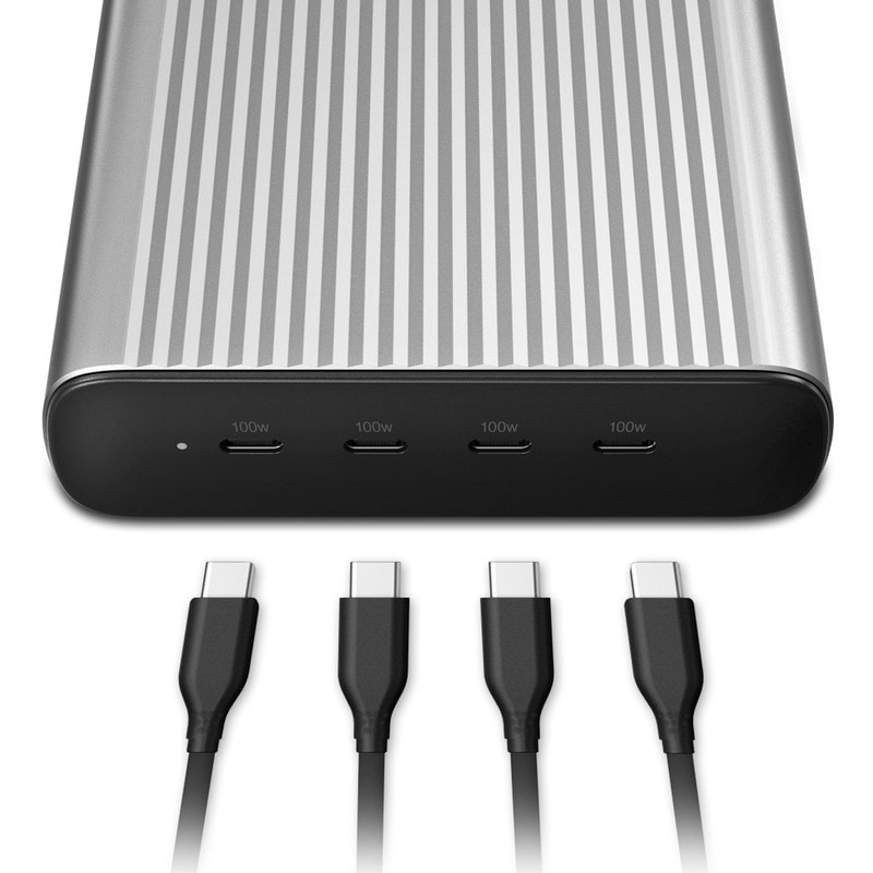 ＼セール／ HyperJuice 245W GaN USB-C 電源アダプタ [GaNテクノロジー 小型 4台同時急速充電] HYPER++
