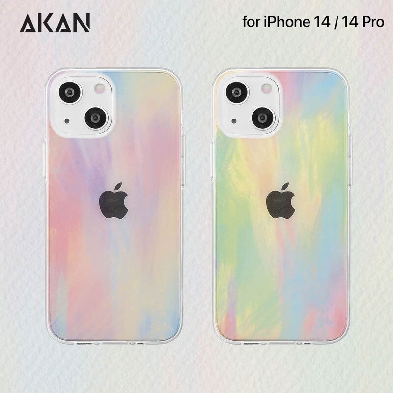 【訳あり アウトレット】 AKAN [ iPhone 14 / 14 Pro ] ソフトクリアケース パステル