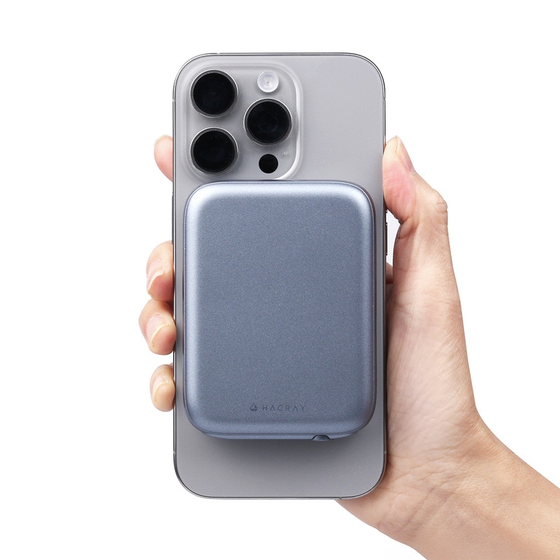 All in One 15W マグネットワイヤレスバッテリー [MagSafe対応 モバイルバッテリー] for iPhone、AirPods、Apple Watch、iPadなど|モバイルバッテリー