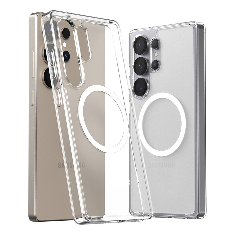 Galaxy S25 / S25 Ultra MagSafe対応 ハイブリッド クリアケース DUPLE M 米軍MIL規格 Qi2対応 カバー