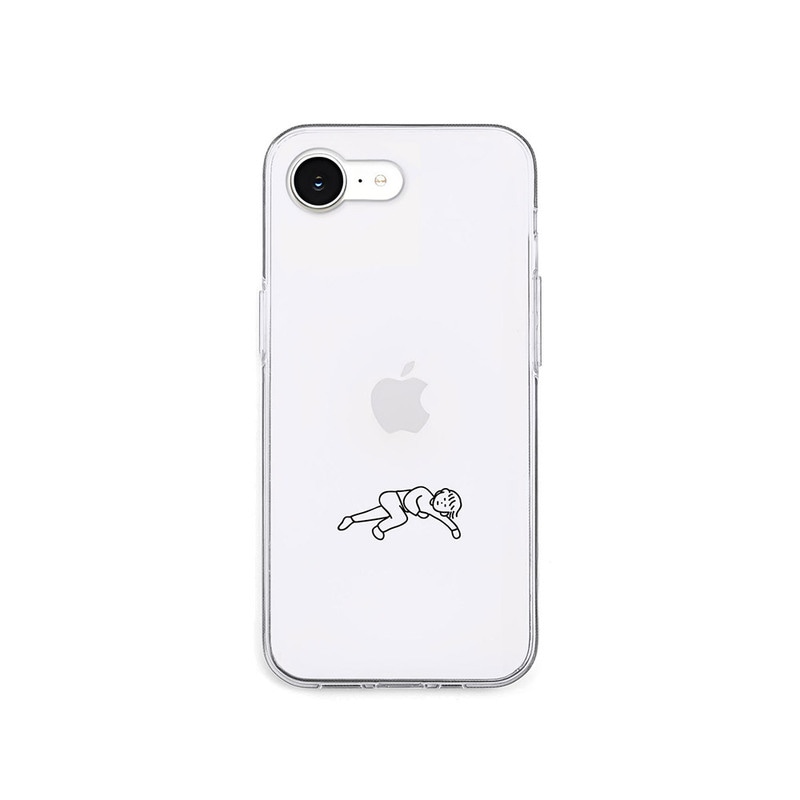[iPhone 16e 用] ソフト クリアケース なんもしたくない 透明カバー