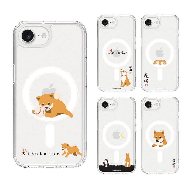 [iPhone 16e 用] しばたさん MagSafe対応 クリアケース 公式ライセンス品|iPhone 16e|iPhone
