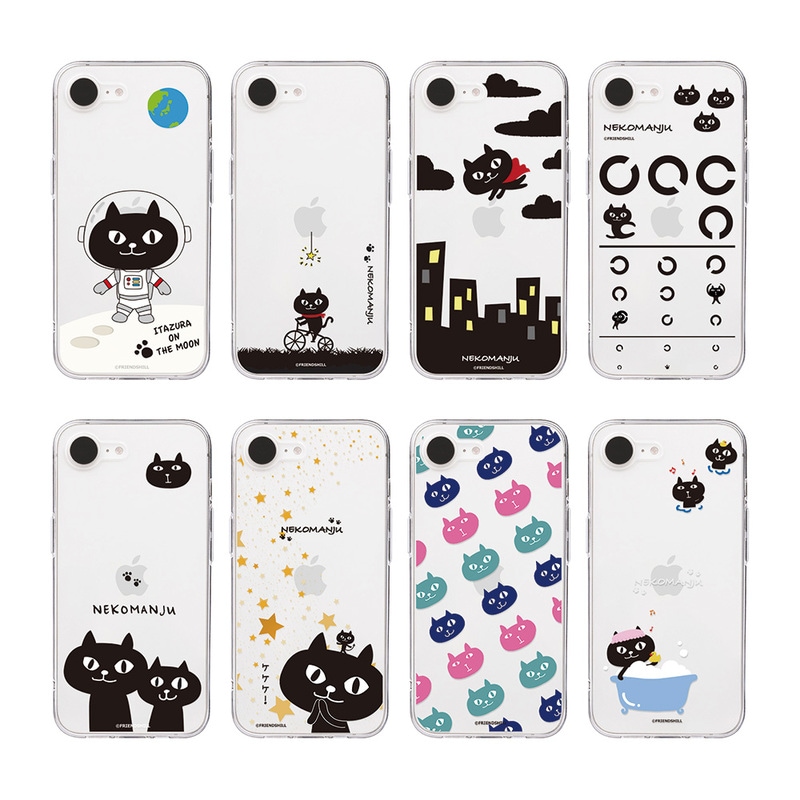 [iPhone 16e 用] ネコマンジュウ ソフト クリアケース 公式ライセンス品