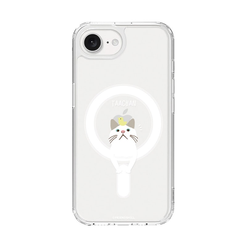 [iPhone 16e 用] ターチャン MagSafe対応 クリアケース 公式ライセンス品