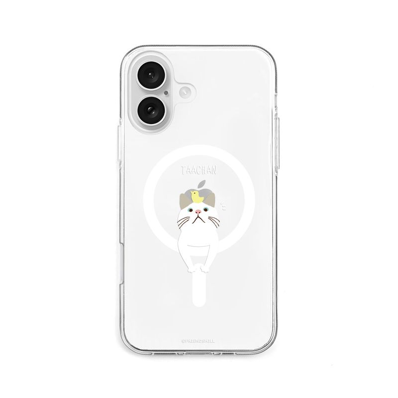 [ iPhone 17 / iPhone Air / 17 Pro / 17 Pro Max 用] ターチャン MagSafe対応 クリアケース for iPhone 17 / iPhone 16e 