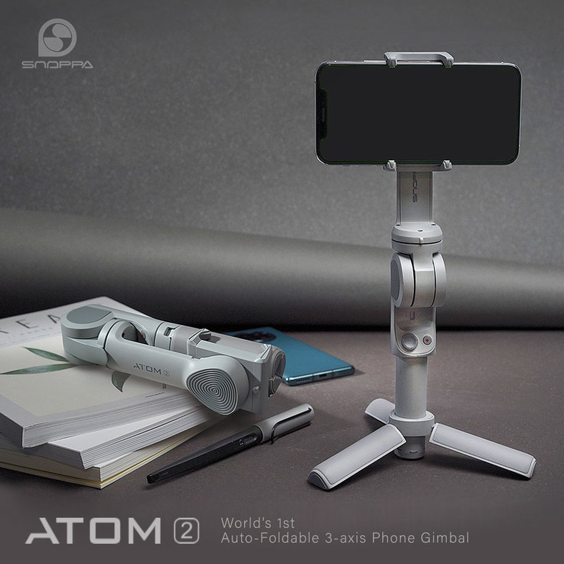 【訳あり アウトレット】 SNOPPA 3軸スマホ用ジンバル ATOM2 [自動開閉式簡単撮影開始]|スマホアクセサリ|アウトレット品