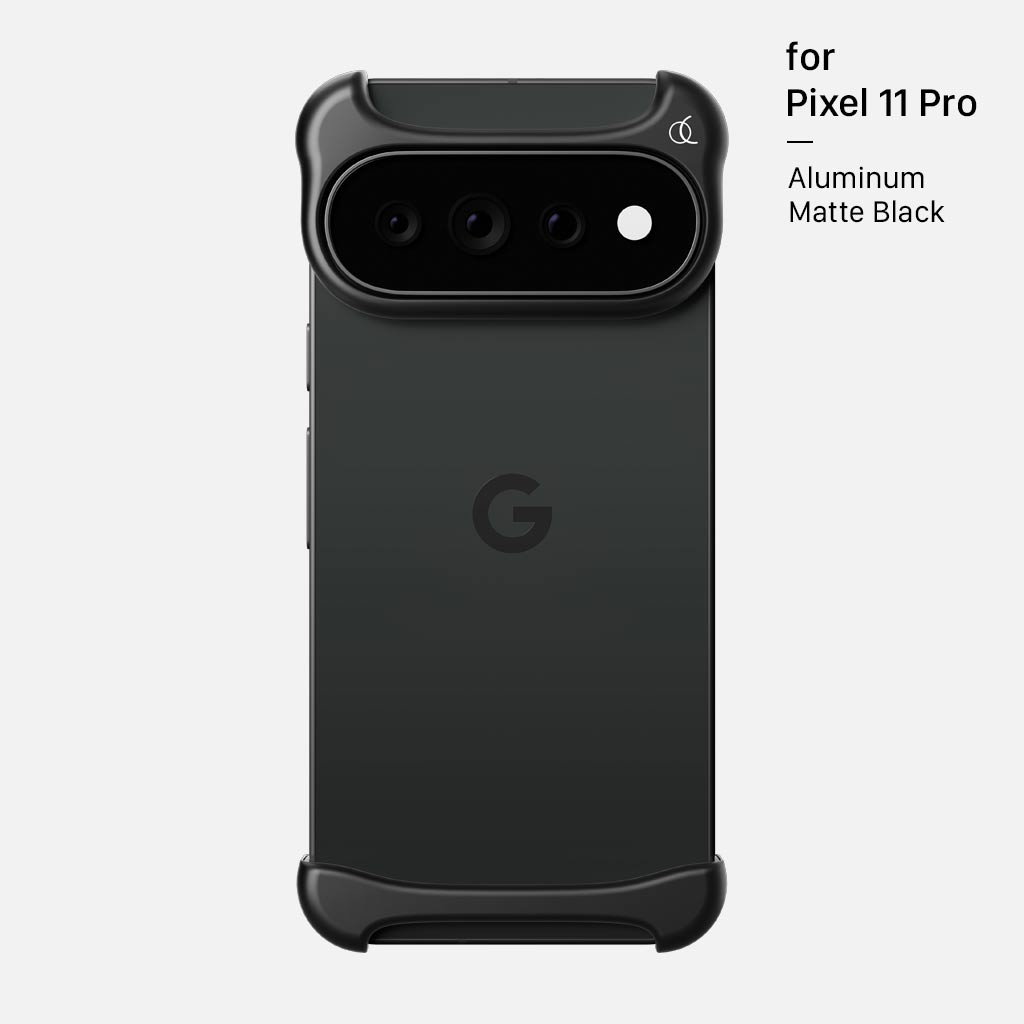 [ Google Pixel 11 Pro / 9 Pro / 9 / 9 Pro XL 用 ] アルミ・マットブラック バンパー ケース | アークパルス
