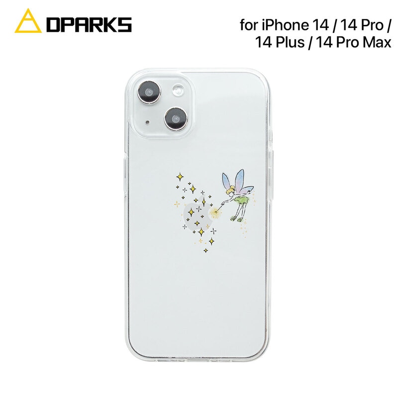 【訳あり アウトレット】 Dparks [ iPhone 14 / 14 Plus / 14 Pro / 14 Pro Max ] ソフトクリアケース タイニーフェアリー