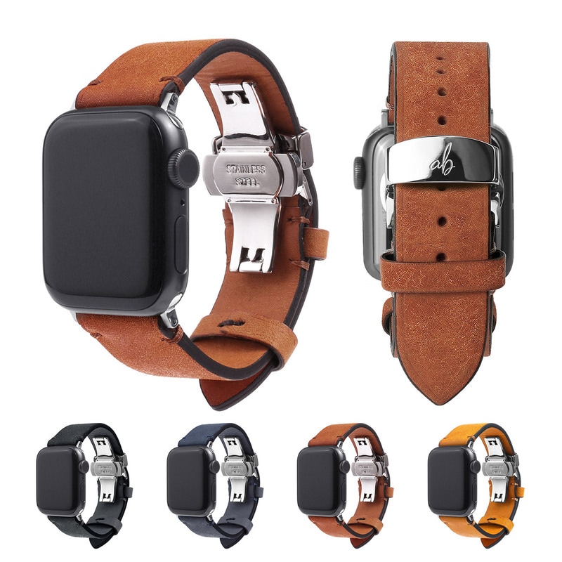 アップルウォッチ 本革 交換ベルト MARGOTイタリアンレザーバンド 日本製 for Apple Watch 49mm, 46/45/44/42/41/40/38mm