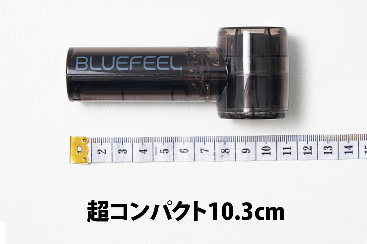 手のひらやポケットにもすっぽり収まるサイズ感で、快適に持ち運べるマイクロミニファン