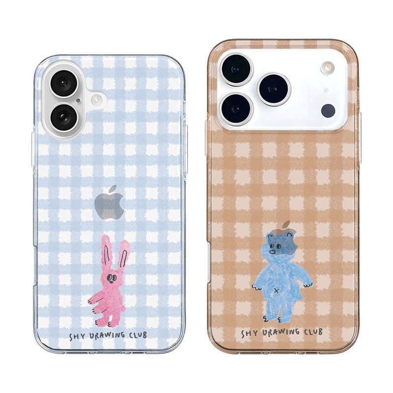 [ iPhone 17 / 17 Pro 用] ソフト クリアケース シャイドリーマーズ うさちゃん くまちゃん