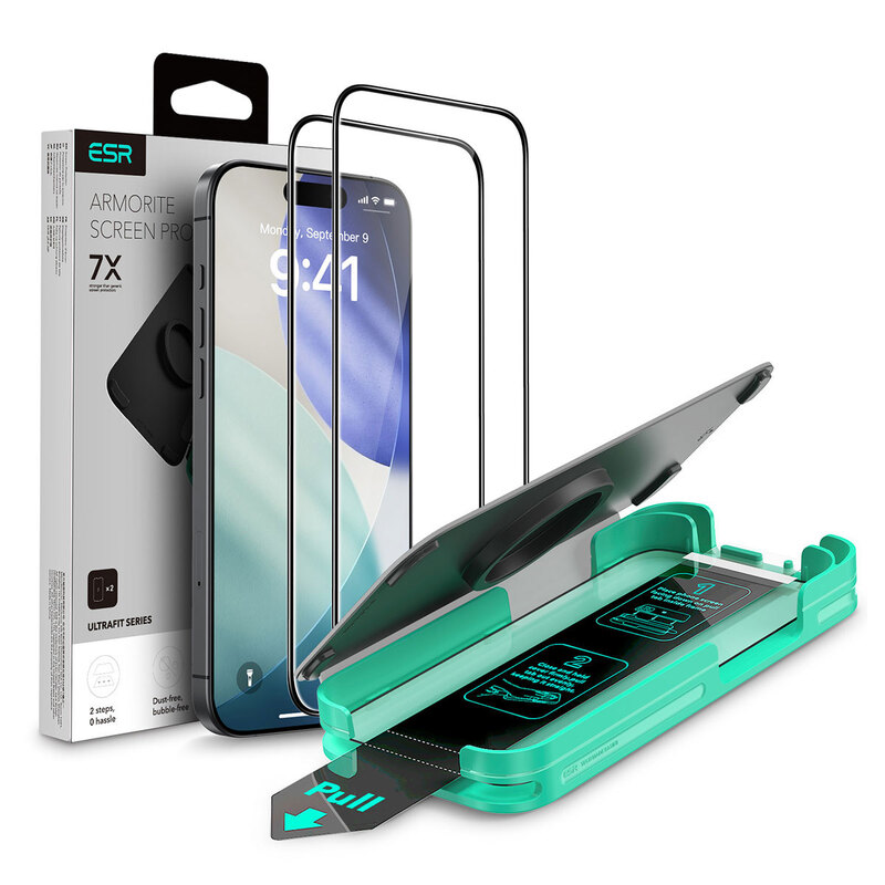 [ iPhone 17 / iPhone Air / 17 Pro / 17 Pro Max 用] Armorite 液晶保護 強化ガラスフィルム クリア（2枚入り）