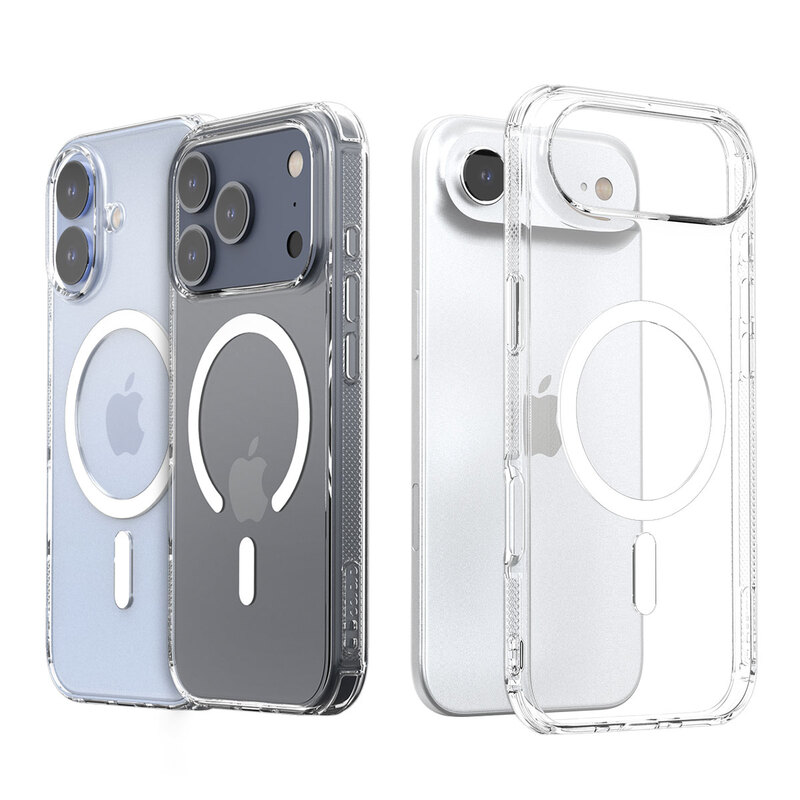 [ iPhone 17 / iPhone Air / 17 Pro / 17 Pro Max 用] MagSafe対応 FLEXIELD M CLEAR 衝撃吸収 透明カバー