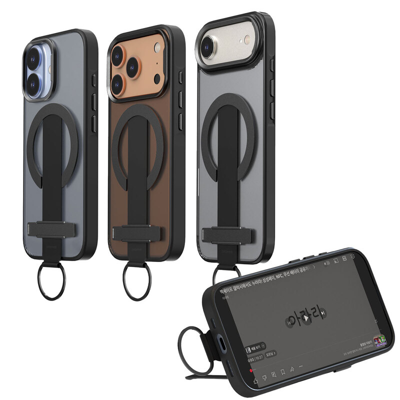 [ iPhone 17 / iPhone Air / 17 Pro / 17 Pro Max 用] スタンド&スリムグリップバンド DUPLE M GRIP 米軍MIL規格 MagSafe対応