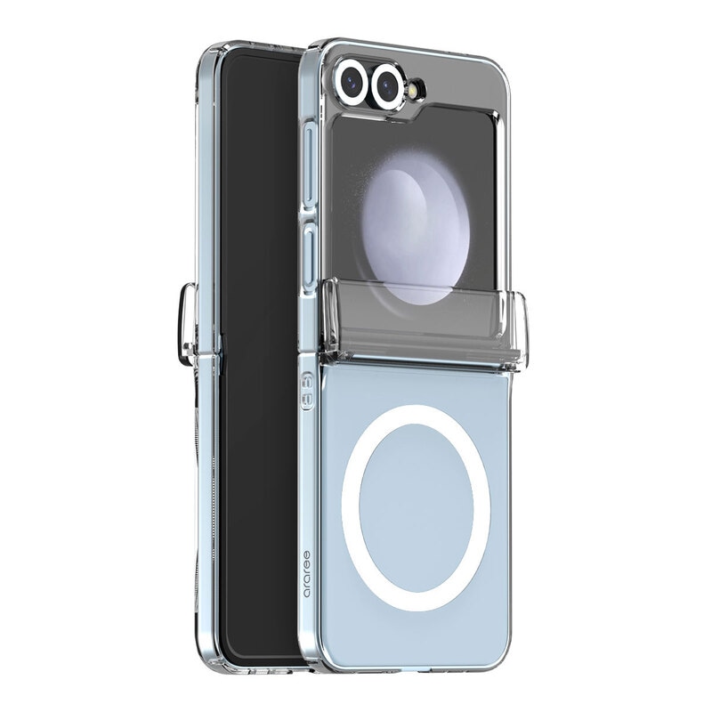 【訳あり アウトレット】Galaxy Z Flip6 ケース MagSafe対応 Nukin 360 M フルカバー クリア