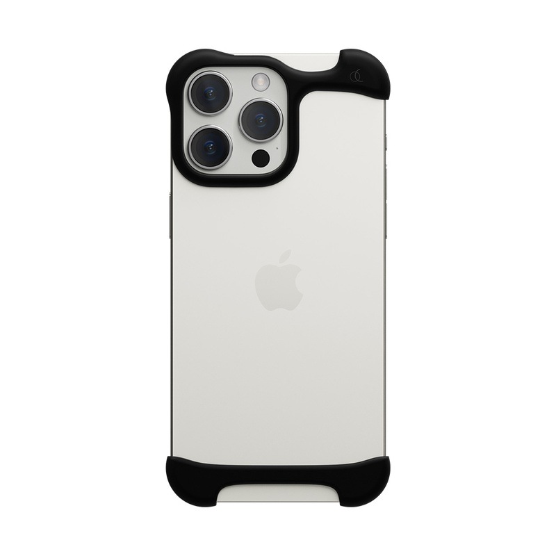 【訳あり アウトレット】アルミ・マットブラック バンパー ケース | アークパルス [ iPhone 16 Pro / 16 Pro Max 用] 