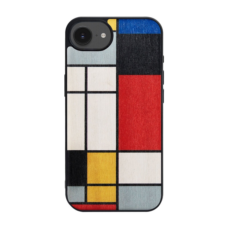 【訳あり アウトレット】[iPhone 16e 用] 天然木ケース Mondrian Wood（モンドリアンウッド）