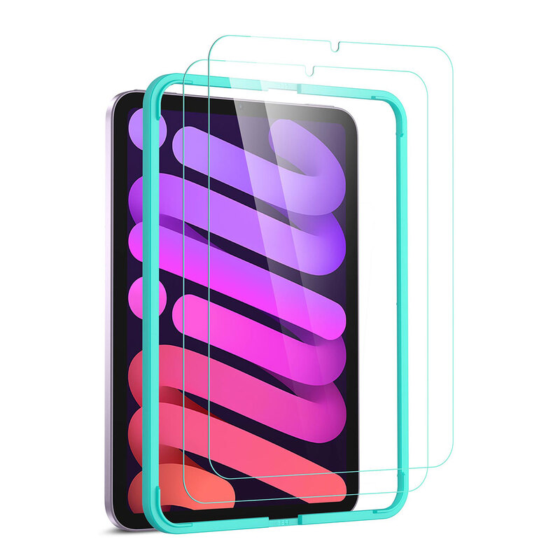 【訳あり アウトレット】iPad mini（A17 Pro/第6世代）9H 強化ガラスフィルム（2枚入り）[貼り付けガイド付き 指紋防止]