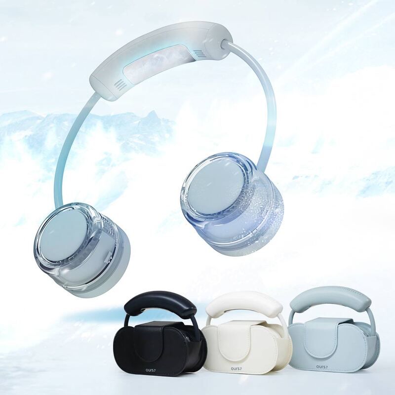 【訳あり アウトレット】首掛け扇風機 羽なし 冷却プレート搭載 Neck Band Fan COOLING