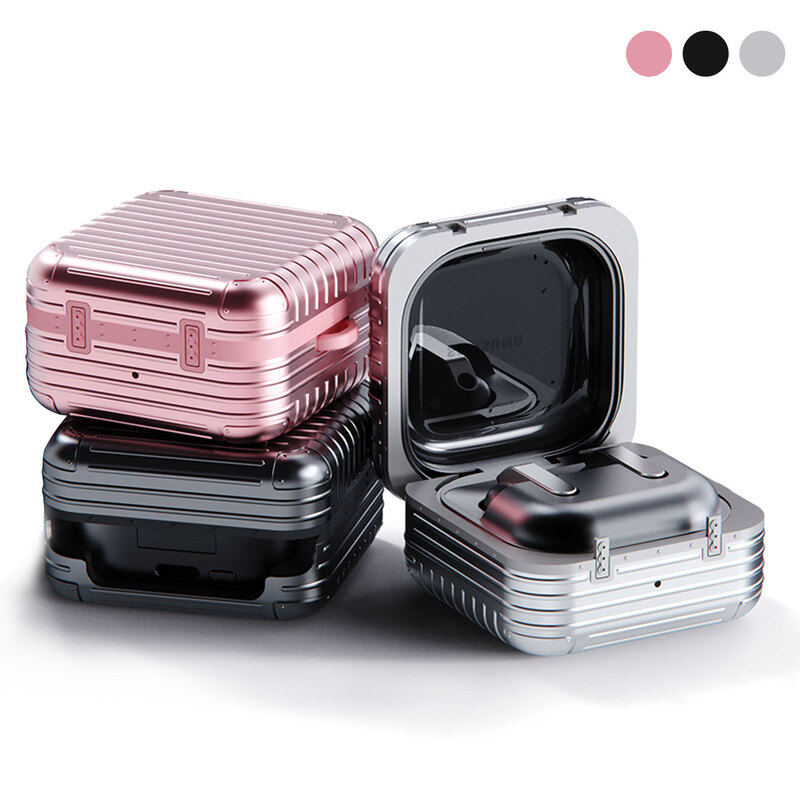 [Galaxy Buds4 / Buds4 Pro用] キャリーケース [ ハードケース スピーカーホール LED表示対応 ]