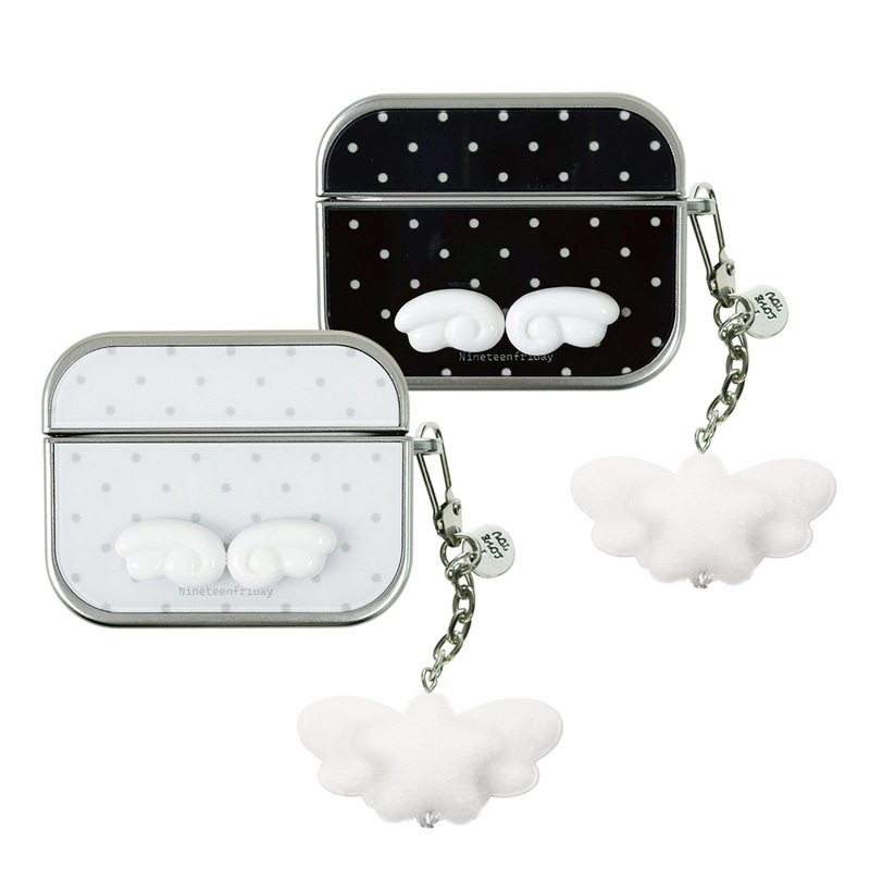 AirPods Pro 3 ケース 立体エンジェルウィング チャーム付きケース エアーポッズ（第3世代） ＜予約受付中＞