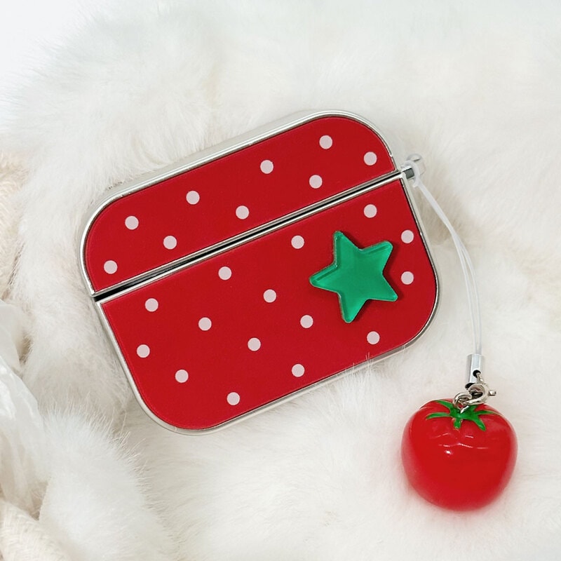 AirPods Pro 3 ケース ぷっくりトマトチャーム付きケース エアーポッズ（第3世代） ＜予約受付中＞