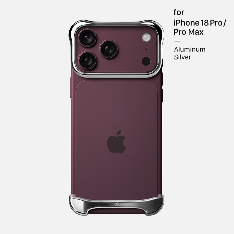 [ iPhone 18 Pro / iPhone 18 Pro Max 用] アルミ・シルバー バンパー ケース | アークパルス 