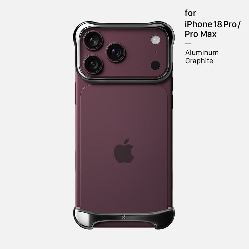 [ iPhone 18 Pro / iPhone 18 Pro Max 用] アルミ・グラファイト バンパー ケース | アークパルス