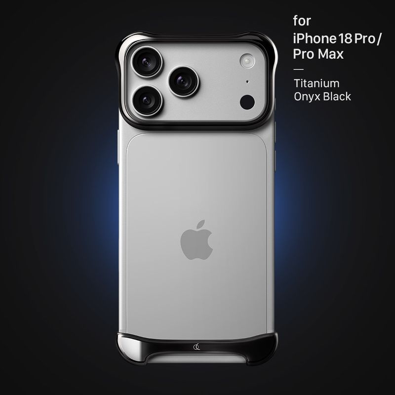 [ iPhone 18 Pro / iPhone 18 Pro Max 用] チタニウム・オニキスブラック [プレミアム] バンパー ケース | アークパルス ＜予約受付中＞