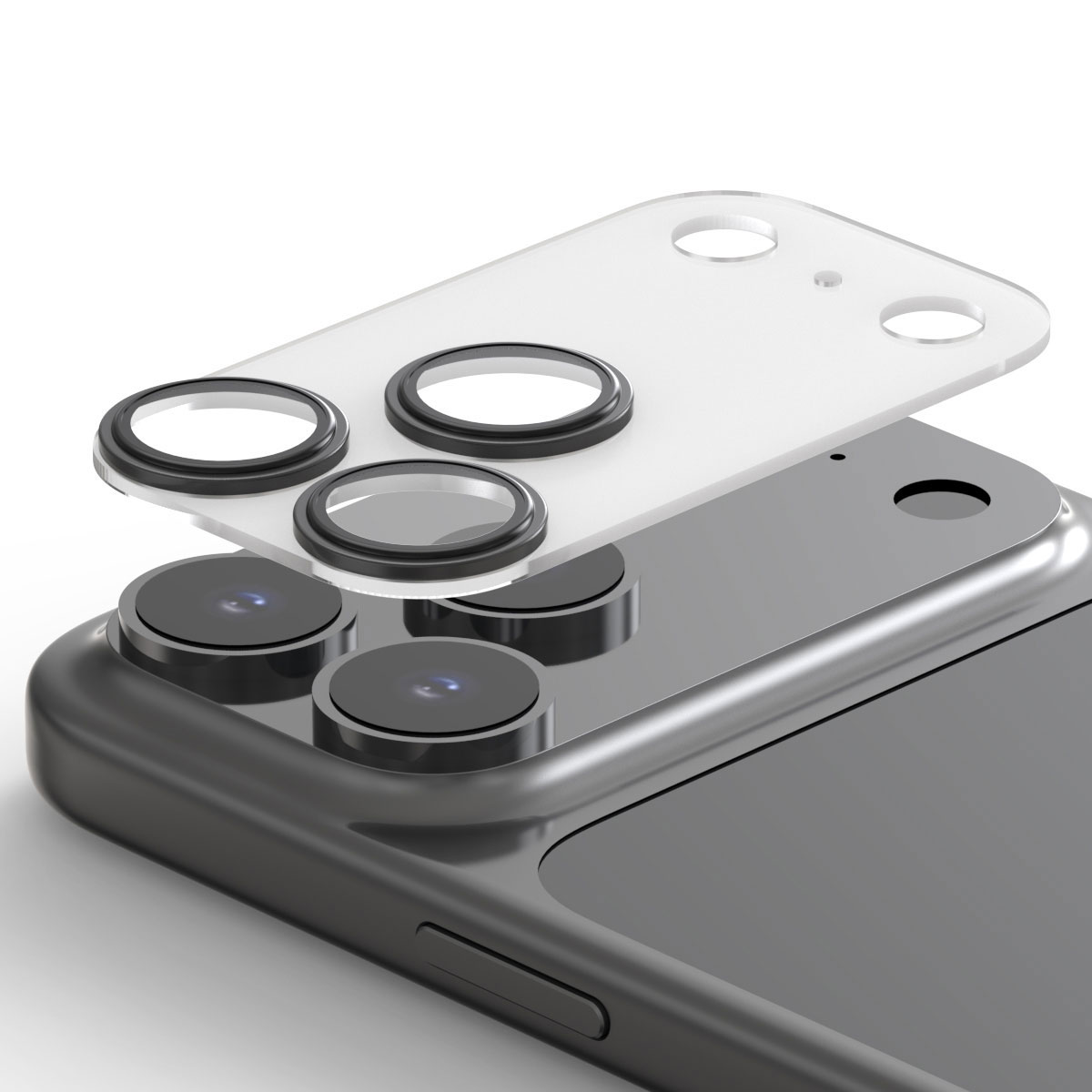 [ iPhone 18 Pro / iPhone 18 Pro Max 用] CLASS CM 低反射 カメラ専用ガラスフィルム 一体型 フルカバー レンズ保護フィルム ＜予約受付中＞