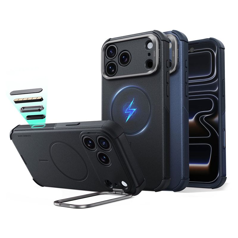 [ iPhone 18 Pro / iPhone 18 Pro Max 用] Cyber Tough スタンド付き 耐衝撃ケース ハイブリッド 背面カバー ＜予約受付中＞