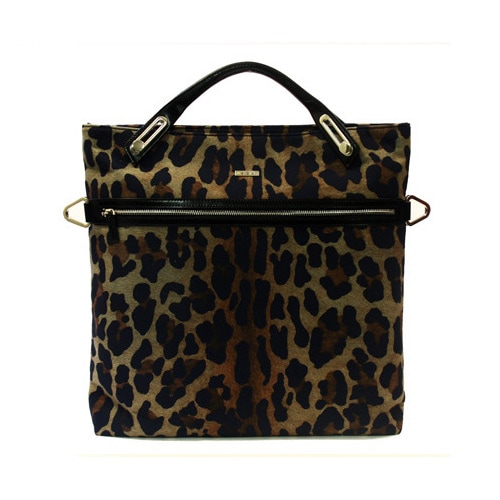 ＼セール／PCバッグ N/S スエードトート モンバサ レオパード柄 (～15.6インチ A4） 