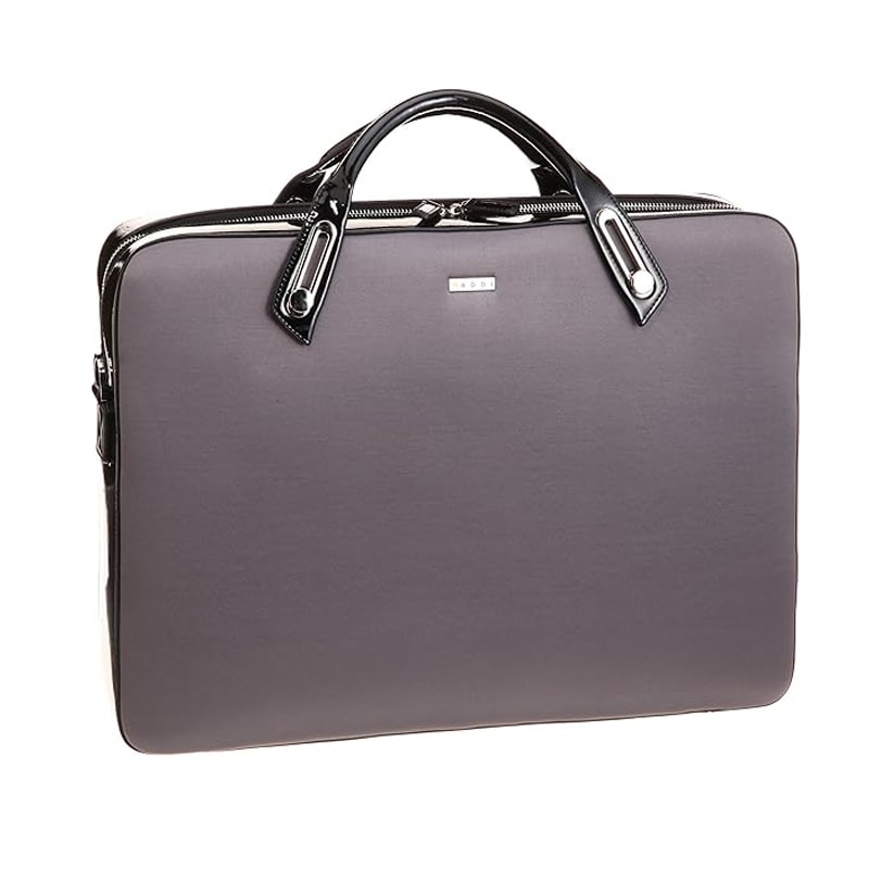 abbi PCバッグ ミッシェル・サテンブリーフケース L Gray