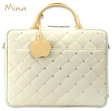 abbiNYPCバッグ MINA ☆Cream(ミナ ☆クリーム) M (~15inch) A4Lサイズ