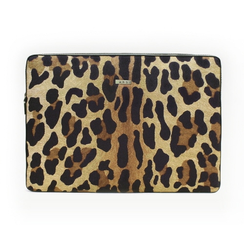 abbi PCインナーケース スエードインナーケース 15インチ レオパード