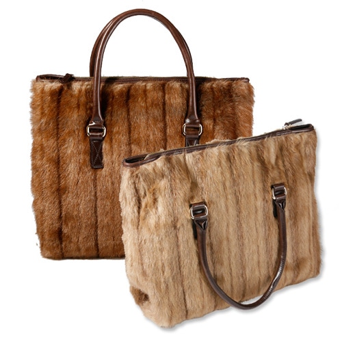 abbi Fashionバッグ ミンクショッパー ブラウン キャメル