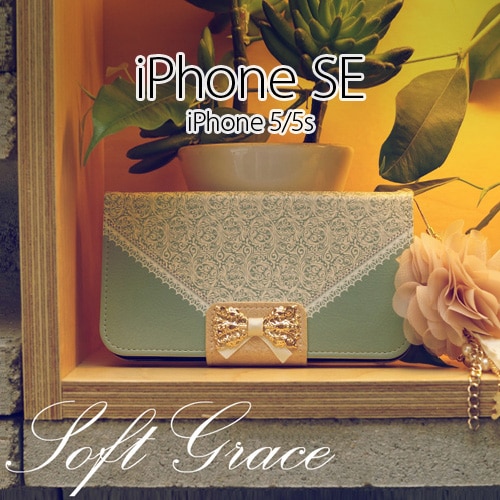 iPhone SE/5/5s ケース Mr.H Soft Grace Diary (ミスターエイチ ソフトグレイス ダイアリー)アイフォン
