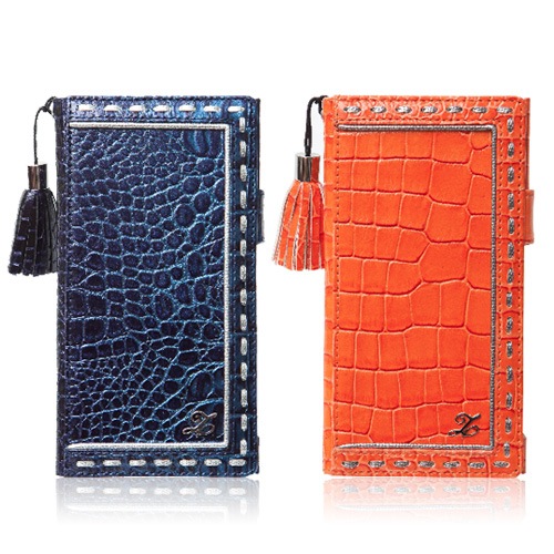 docomo au 【Xperia Z1】ZENUS Prestige Prima Croco Diary (プレステージ プリマクロコダイアリー ) ストラップ付 スナップボタン 牛革