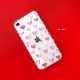 iPhone SE (第3世代 / 2022年) ケース カバー ソフト クリア バックカバー Dparks ハートパターン 【 iPhone SE (第2世代)、iPhone 8 / 7 】 背面カバー型 アイフォンケース