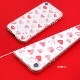 iPhone SE (第3世代 / 2022年) ケース カバー ソフト クリア バックカバー Dparks ハートパターン 【 iPhone SE (第2世代)、iPhone 8 / 7 】 背面カバー型 アイフォンケース
