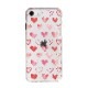iPhone SE (第3世代 / 2022年) ケース カバー ソフト クリア バックカバー Dparks ハートパターン 【 iPhone SE (第2世代)、iPhone 8 / 7 】 背面カバー型 アイフォンケース